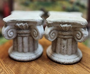 Athena Corinthian Pedestal 7" Tall Garden Plinth Base Statuary Pedestal - Etsy