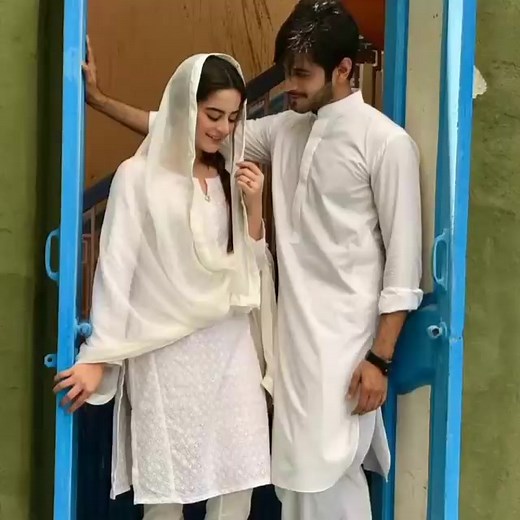 Wahaj ali with his wife and actress #hania #aiman #mihal#yumna #life #shortstories | Asian celebrities