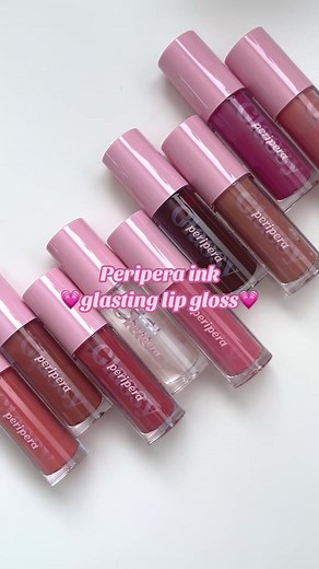 Peripera Ink Glasting Lip Gloss Swatches and Review