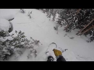Extreme Snowboarding in Bear Creek Telluride