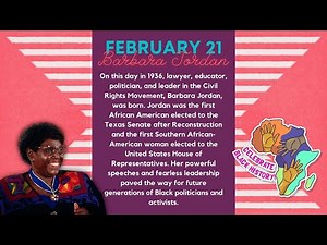 Feb 21 Barbara Jordan - Today in Black History
