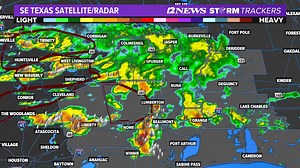 Radar shows heavy rain over Beaumont with frequent lightning moving northeast at 35-40 mph. Scattered showers, thunderstorms persist along the Interstate Ten Corridor. Widespread rain continues over the Lakes Area. The activity will significantly decrease after 4-5 pm this afternoon. 12NewsNow.com/radar | Patrick Vaughn