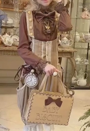 Tea party coord ! I love being a chocolate prince 🫖🐶#jfashion #ouji #oujifashion #fashion