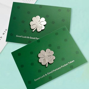 [Hot Item] Custom Designer Four-Leaf Clover Metal Badge Hard Enamel Pins Badge Brooch Lapel Pins Women on Backpack Pin Brooch