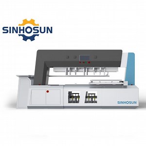 [Hot Item] Automatic Waste Paper Stripping Machine Box Making Blank Separator Waste Paper Offline Blanking Stripping Machine with Robot Arm and Conveyor