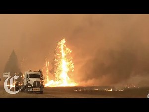 Dixie Fire Rages Near Chester in Plumas County