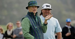 Bill Murray Takes Tequila Shot From Yelling Golf Fan
