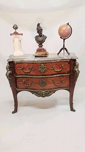 French Bombe Commode - Napoleon II Chest Drawers 1880 #Canonburyantiques #bombecommode #napoleonii #frenchantiques #commode #interiors #frenchinteriors #chestofdrawers #bomeform | Canonbury Antiques