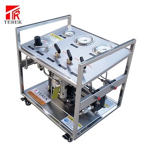 [Hot Item] Terek Pneumatic CO2/Oxygen/Helium Gas Transfer Booster Pump with Double Acting Driven High Flowrate Head