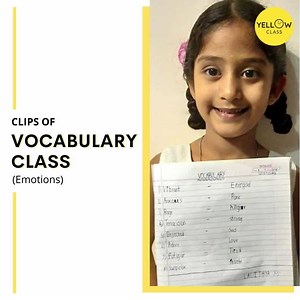 Yellow Class free online ‘Vocabulary’ Session fostered kids’ everyday learning by introducing them to a wide spectrum of words defining human emotions. For more such free, interesting, and exciting classes join our WhatsApp community group https://www.yccl.in/wa Attend more Live Hobby Classes at www.yellowclass.com #theyellowclass #yellowclass #kidsactivities #vocabularyclass #vocabularybuilding #emotions #emotionsvocabulary #vocabularyforkids #funvocabulary #childrenvocabulary #kids #kidsvocabu