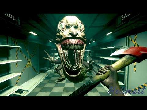 客が狂気すぎるスーパーマーケットで働く不気味なホラーゲームが怖い【HELLMART 製品版】