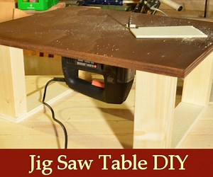 Homemade Jigsaw Table