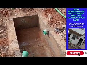 The way biodigester septic works in a waterlogged area