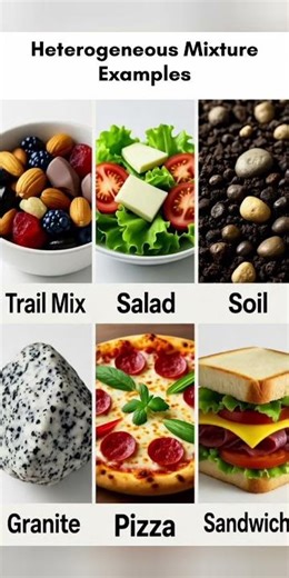 Heterogeneous Mixture Examples/ #heterogeneousmixture #science #examples