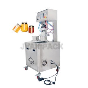 [Hot Item] Zk-4 Semi Automatic Hex Jar Sealing Machine Vacuum Capper Glass Honey Jar Vacuum Capping Machine