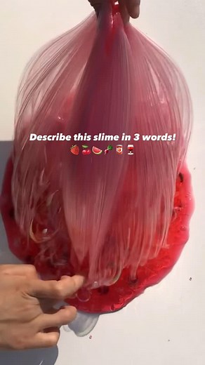 Jolijolie | Red clear gel slime filled with berries. Bubble sounds #jolislimes #fyp #asmr #stressrelief #satisfyingvideos #healing #slimeasmr #slime... | Instagram