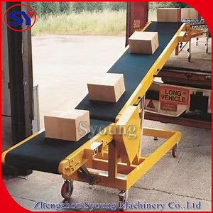 [Hot Item] Mild Steel Ramp Truck Loading Conveyor Portable Boom Conveyor Reversible