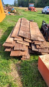 We are trying to save as much of the old house as possible, whether it be the old metal roof or the old wood beams, some of them are riddled with old square nails and have wooden dowels holding them together. Maybe we can incorporate some of this in the renovations. #modernhomestead #homestead #renovations #farmhouse #oldhouse #letsbuild #addition #redbrickhouse #savehistory | Modern Homestead | Facebook