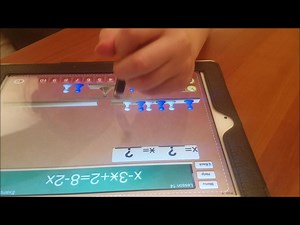 This 4th grader shows her solution to an equation from Lesson 14 of Hands-On Equations. https://bit.ly/2lrhLYF | Borenson Math
