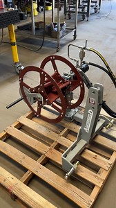 Product walkaround of our Jr Wire Winder - 3pt or quick attach mounted hydraulic retrieval unit. Smaller core size designed for wire, but can also be used for drip tape, tube, plastic sheet, & more. | Agrishield LLC