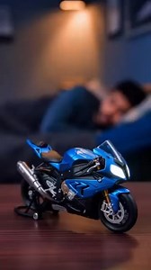 Rev up your mornings! ️⏰ The 1:18 Scale Sport Motorcycle Alarm Clock...