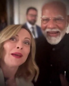 18K views · 1.5K reactions | A Hello to All from the #Melodi Team 盧 PM Shri Narendra Modi and PM Giorgia Meloni of Italy sends their greetings on the sidelines the G7 Summit in Apulia, Italy. #G7Summit #G7Summit2024 | Arvind Dharmapuri | Facebook