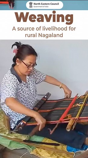 During the agricultural off-season, rural women of #Nagaland take up weaving. Every tribe weaves its unique patterns, motifs, and colors, symbolizing the timeless traditions of tribal identity and status. Journey to this enchanting land and discover its distinct traditions and rich culture. #DestinationNorthEast #northeast #vocalforlocal #vocalforhandmade #vocalforlocalindia | North Eastern Council