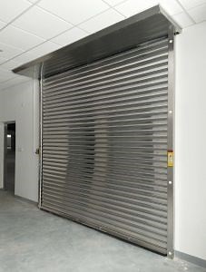 [Hot Item] Fire Proof Aluminum Metal Electric Overhead Electrical Control System Fireproof Roll up Motormized Rolling Metal Automatic Fire Garage Roller Shutter Door