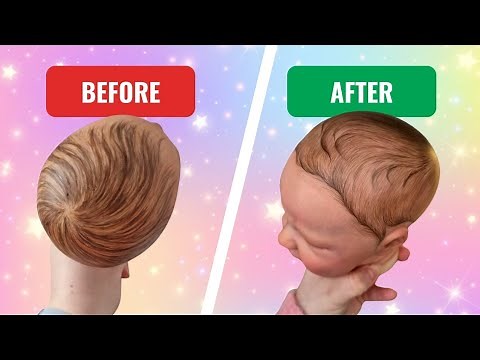 Realistic 3D hair painting | RebornsofJess Tutorial