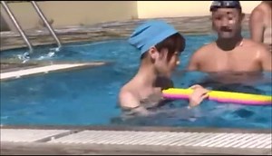 Swimsuits Dissolve Public Pool ENF CMNF Japanese