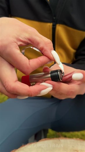 Outdoor fire with a vape and a Kinder? | The Humor Train