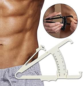 Body Fat Calipers, Fat Measure Caliper for Accurately Measuring Caliper Measurement Tool for Body Fat with Body Fat Percentage Measure Charts
