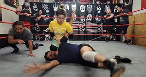 12 reactions | Delilah Doom has the movidas against Chris Nasty at training tonight. #SantinoBros #ProWrestling | Santino Bros Wrestling Academy | Facebook