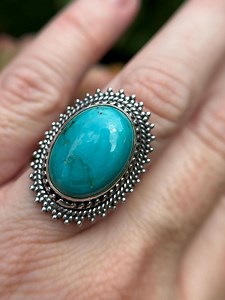 Vintage Turquoise and Silver Navajo Statement Ring - Etsy Canada