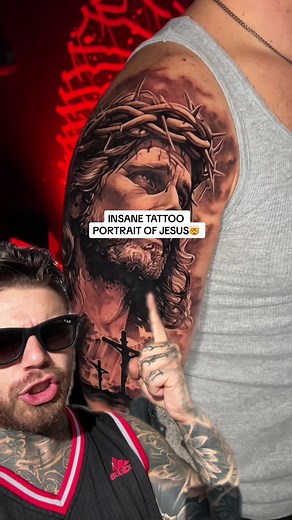 Incredible Tattoo Portrait of Jesus | Mind-Blowing Realism