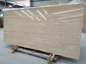 [Hot Item] Italy Stone Slab Beige Travertine Wall Cladding Tile and Flooring Tile