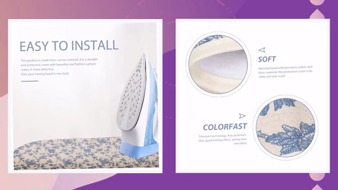 Ironing Board with Insulation Pad and Reflective Design for Standard Ironing Boards Heavy Duty Insulation Board