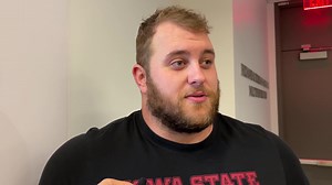 "No one likes Texas here." Ouch! Cyclone OL Jarrod Hufford told me about how everyone does the Horns down - even when Texas is NOT the opponent. Then Harlan grad Will McLaughlin took it to the next level with some agriculture trash talk.....after I told him I went to Texas :) By the way, do you guys share their anti-Longhorn sentiment? | Scott Reister KCCI