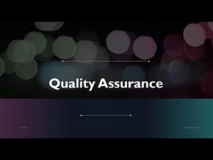 Quality Assurance