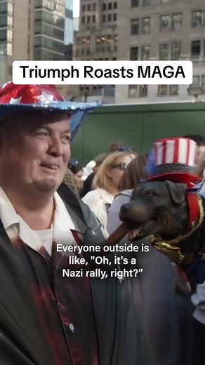 Triumph the Insult Comic Dog Interviews Trump Supporters Outside MSG