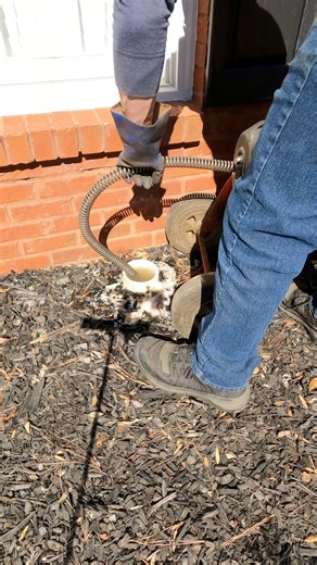 2.6M views · 8.2K reactions | Clearing a mainline sewer blockage  Customer has water backing up into their shower every time they flushed the toilets. They quickly found out that their main sewer was backing up #plumbing #plumber #diy #fyp #reels #homerepair #plumbingrepair #foryou #plomero #handyman | The Plumberlorian | Facebook