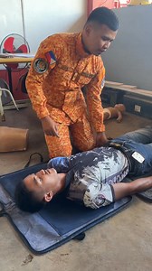 Recovery position after CPR. #cprtraining #bombero #bfp #safetytips #sunog #firstaidtraining #recoveryposition #viralreelschallenge | Khelemar Munda Aranco Jr.