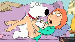 Brian the Dog Family Guy Fucking Lois on Sofa