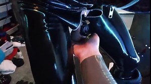 Bound Rubber Gimp Cum From Electro
