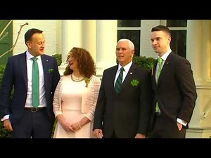 Anti-gay rights Mike Pence meets gay Irish PM and partner