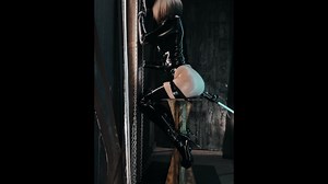 Bad Naomi anally punished by 35cm dildo. Creampie, tied down, belly expansion(Naomi 5 scene)