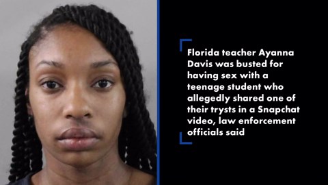 Substitute teacher arrested after Snapchat video allegedly shows her having sex with student
