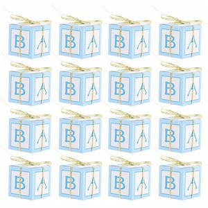 25 Sets Baby Shower Favor Boxes Baby Shower Party Favors Candy Boxes with Cards - Walmart.com