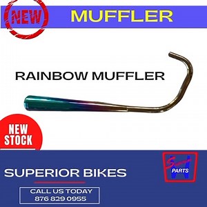 MUFFLERS * Rainbow Muffler * Silver Muffler Visit any of our locations: Kingston, Portmore, May Pen, Mandeville, Ocho Rios and Montego Bay. Contact us today at 876 929 4410 / 876 829 0955 #superiorparts #jamaica #bikeparts #zamco #zhujiang #yengyeng #bikes #accessories #jamaica | Superior Parts Ltd