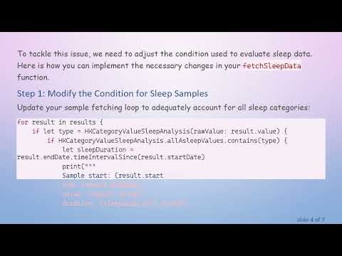 How to Accurately Calculate Sleep Duration with HealthKit and Swift